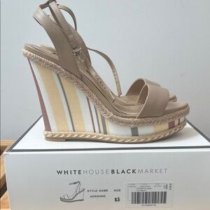 White House black market sandals never worn size 8.5